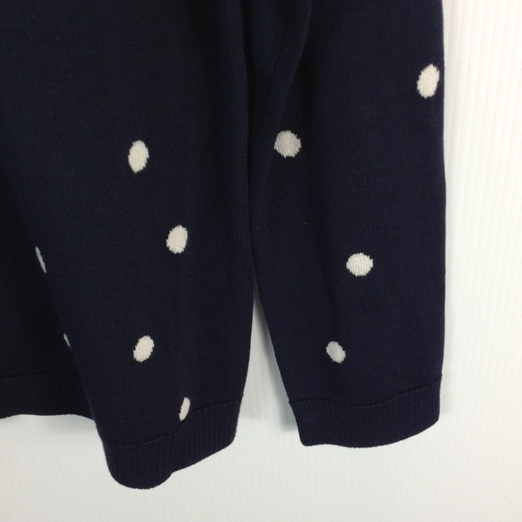 Pendleton Blue and white polka dot cardigan size medium - Picture 4 of 6